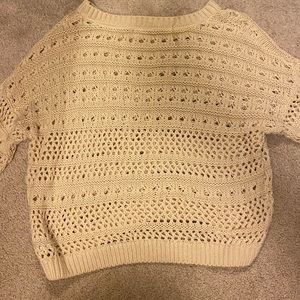 Crochet top swimsuit coverup